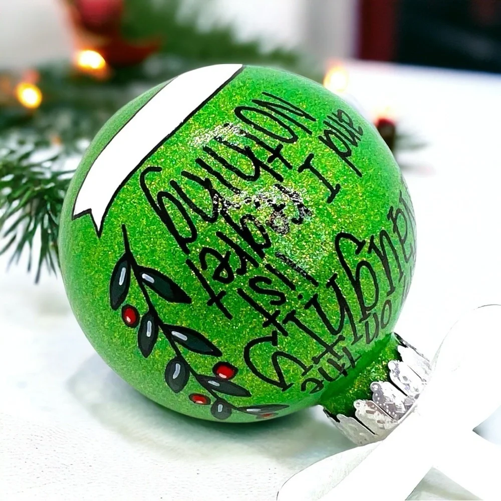 Naughty List Ornament: Embrace Your Inner Rebel This Christmas! Handmade Holiday